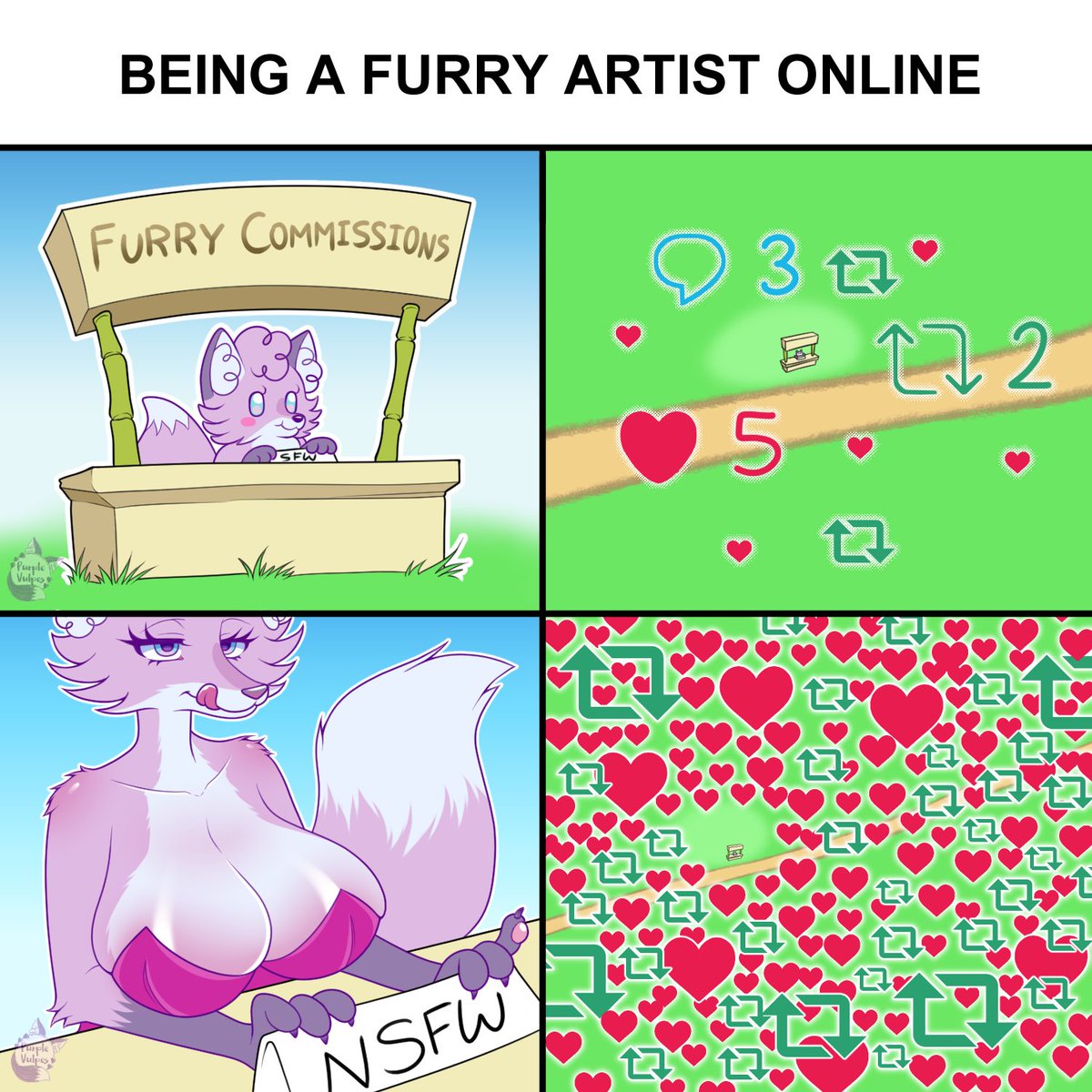 ThePurpleVulpes's tweet photo. It do be like that...
#furry #furryartist #furrycomic https://t.co/qRNxiQFyPT