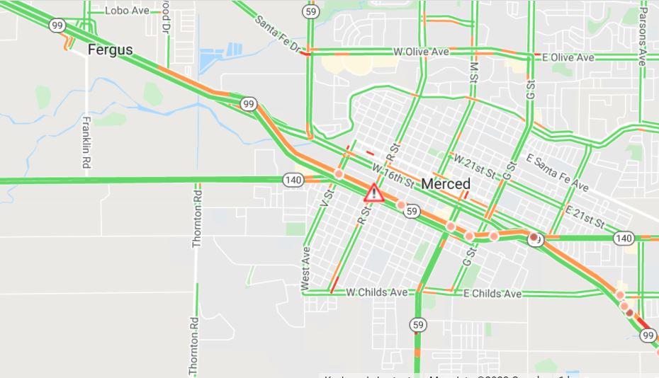 Caltrans District 10 on Twitter "TrafficAdvisory Merced Northbound