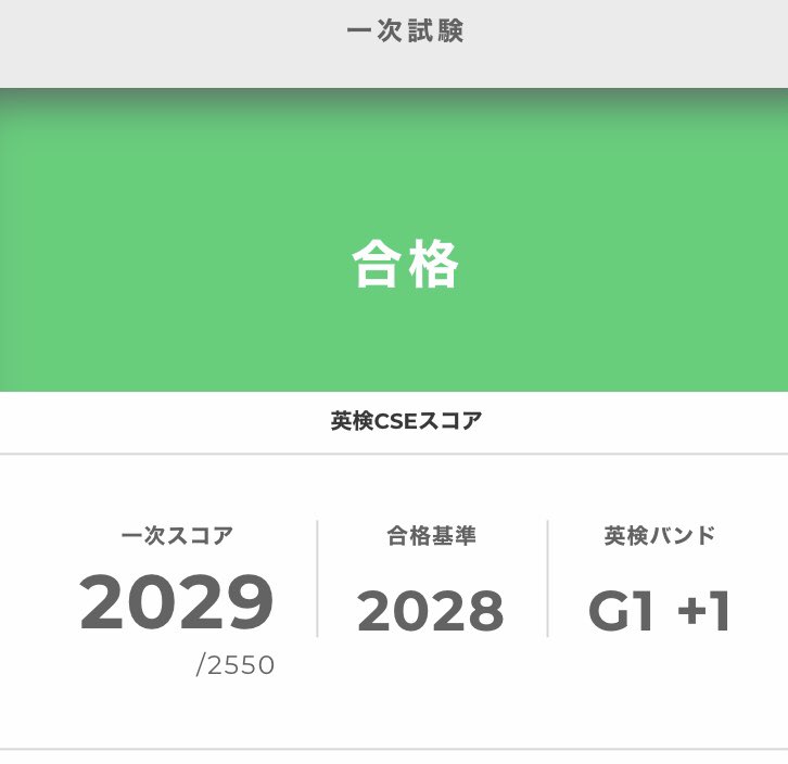 YuOsman1's tweet photo. 英検1級合格できました💮
一次試験を合格基準を1点上回る2029点で通過。
二次試験を合格基準最低点である602点で合格と文字通り超ギリギリでの合格となりました❗️
地上最弱の英検1級ホルダーに認定されそうです😅

英検1級合格を励みにこれからも語学学習を頑張って継続していきたいです📖

# 英検 https://t.co/Pa0PZV8y9x