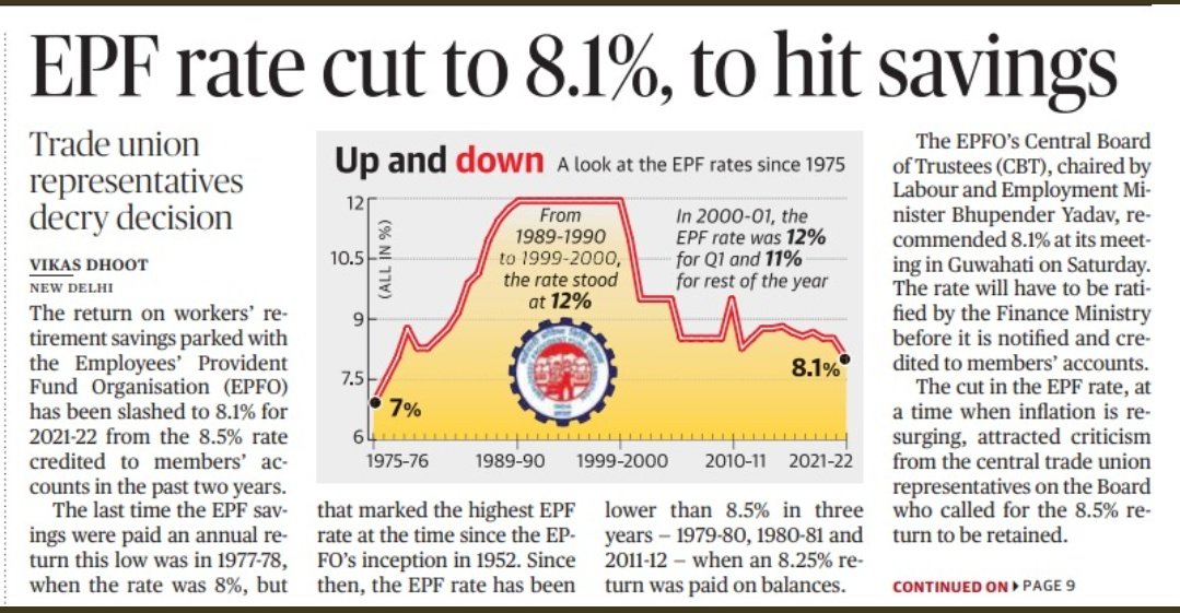 Akumar2091's tweet photo. PF interest rate cut to four-decade low.
Unemployment rate at four-decade high..

Sabka saath, Sabka Vikas! .... https://t.co/QvqX2KRbn5