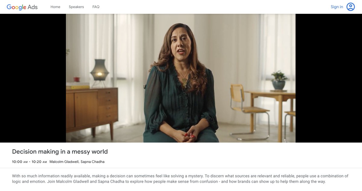 ShirinRaiGupta's tweet image. &quot;Trust has to be EARNED&quot; - @SappyChadha at #DecodingDecisions w/ @Gladwell, by @ThinkGoogleAPAC 🏅