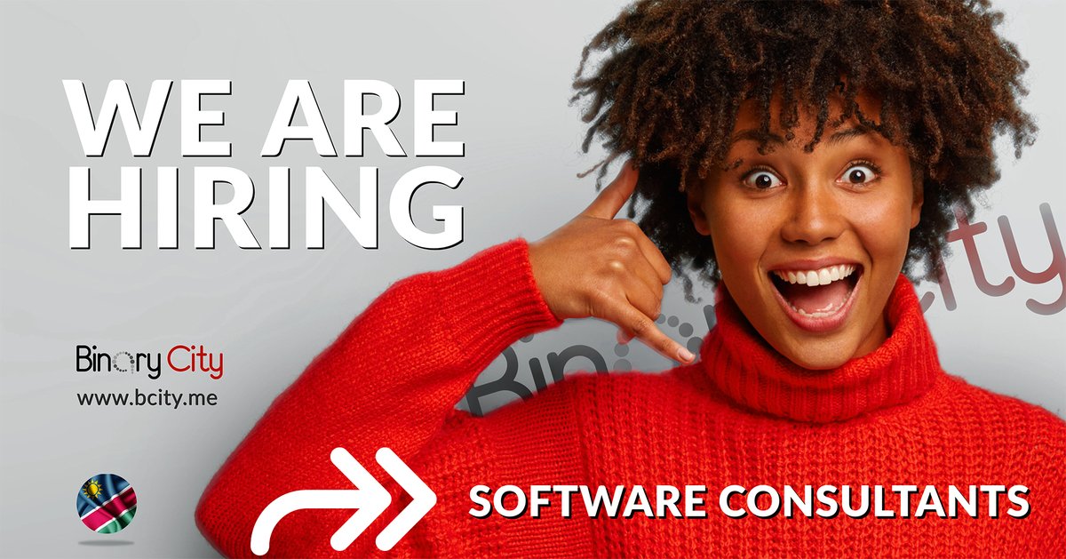 binary_city's tweet photo. Hello Software Consultants, your opportunity awaits in the City!
"In a world that is quickly advancing in technology that is built to make..."
Find out more & apply: https://t.co/Vi4EkiryvU
#bctime #softwareconsultants #wearehiring #binarycity #innovativetechnologies #namibia https://t.co/EstfD5dTLS