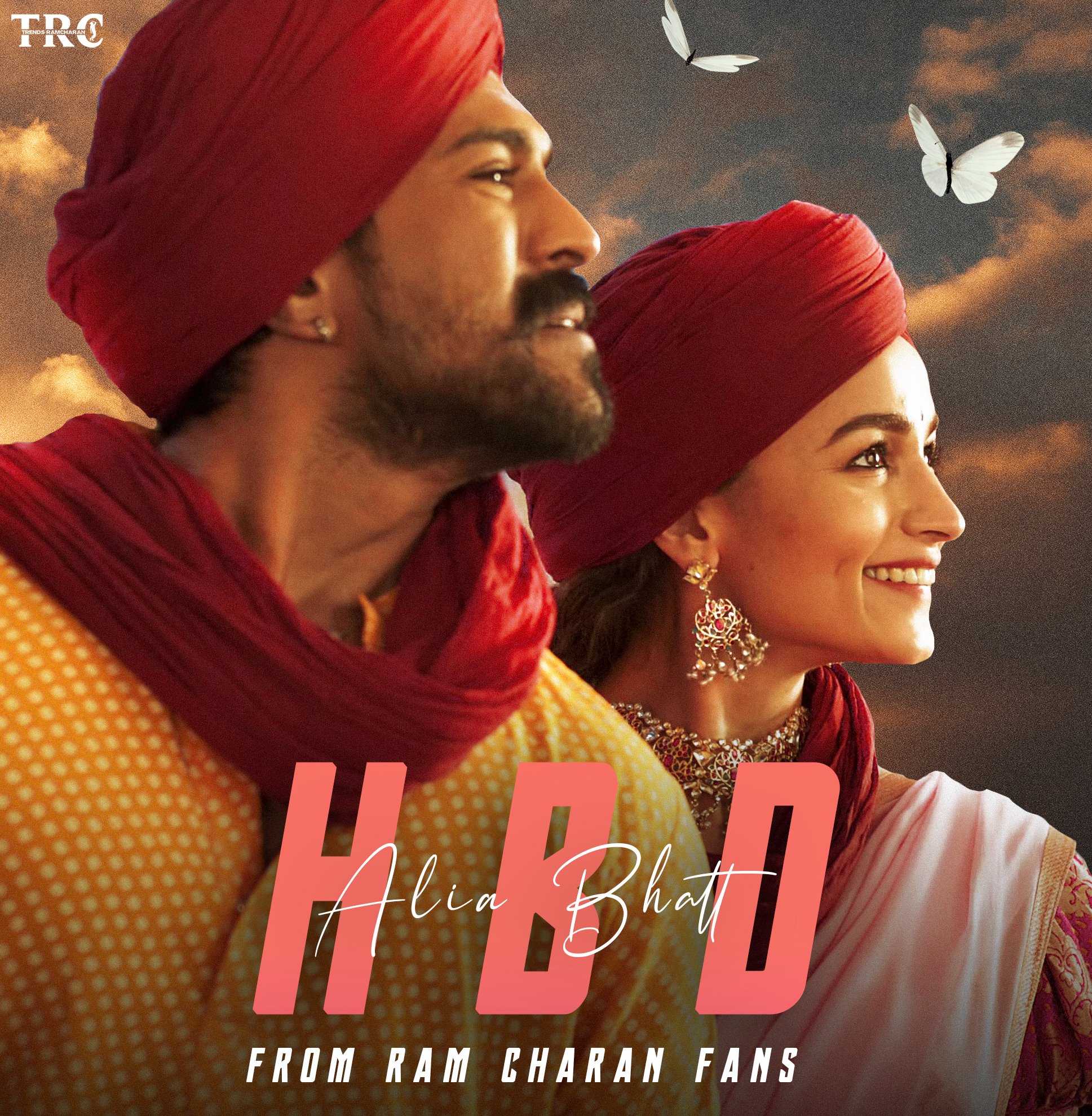 Happy Birthday to you  alia Bhatt and RC  FANS 
