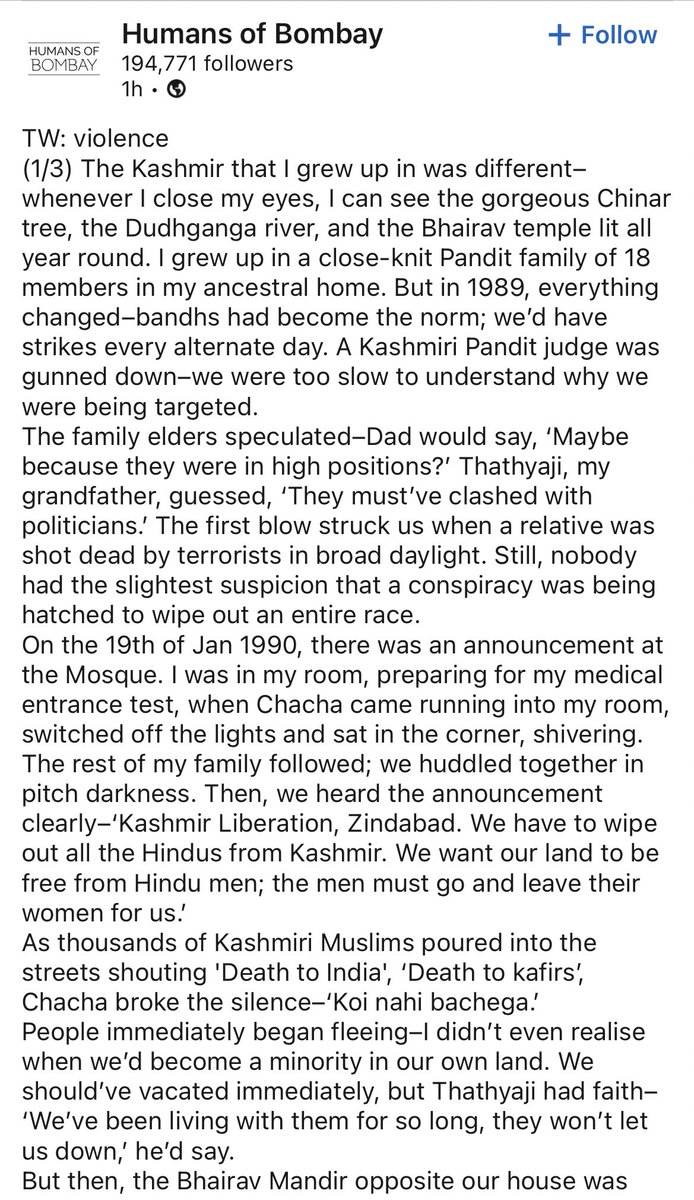 GabbbarSingh's tweet photo. Gutsy of ‘Humans of Bombay’ to put this out. https://t.co/woOERgQejy