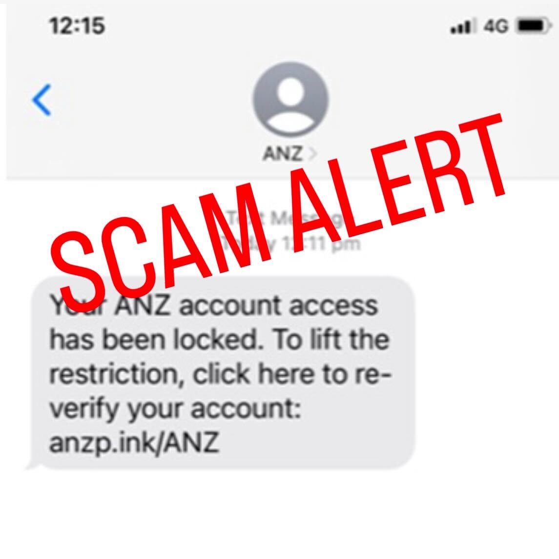 We're aware of phishing messages actively targeting ANZ customers. They may contain links to malicious websites that will request your online banking credentials or one time passcodes. Noticed something suspicious? You can report scam examples here: anz.com.au/security/