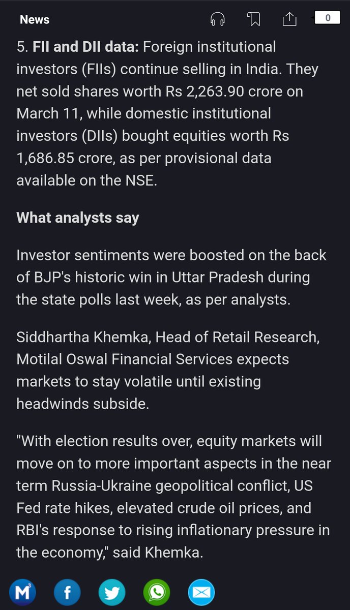 #marketviews #Nifty #DMC #MarketOutlook shared with @moneycontrolcom for @MotilalOswalLtd