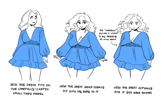 This vexes and haunts me SO much that I took a minute to illustrate this phenomenon. I really wish that clothing companies would stop pranking me hjsdhgdjh 