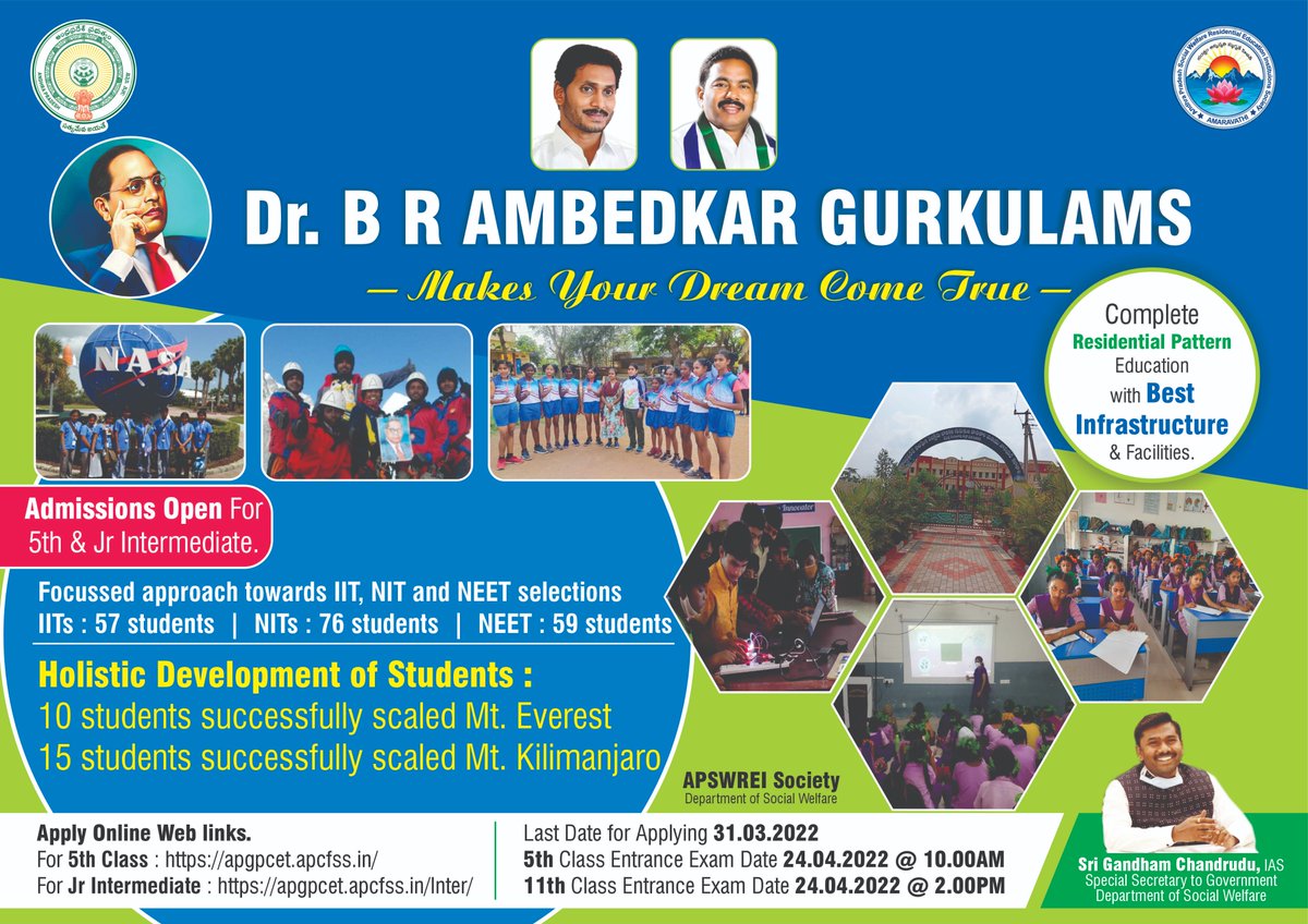 _Gurukulams's tweet photo. Dr. B R #Ambedkar #Gurukulams #MakesYourDreamComeTrue 

#Aspire to be an #student of #ours

#admissions #open for Class 5 and Junior Intermediate

Let us make it reach to the #aspiring #Students 
#SpreadTheWord 
@AndhraPradeshCM 
@ChandruduIAS 
@ysjagan https://t.co/AhsrkUcM91