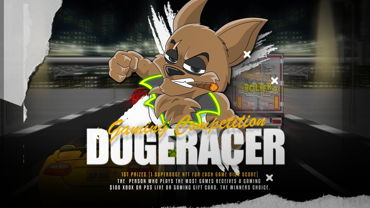 SUPERDOGEio's tweet photo. WIN #NFTs #Superdoge tokens & more
Join the #Gaming #Competition
#retrogaming #pacdoge #pinball #dogeracer
look out for random token #Airdrops
(you must hold superdoge tokens or NFT to receive an airdrop )
Start date:TBA
#BinanceSmartChain #PS5 #Xbox #NFTGiveaway https://t.co/r2YBaDgppy