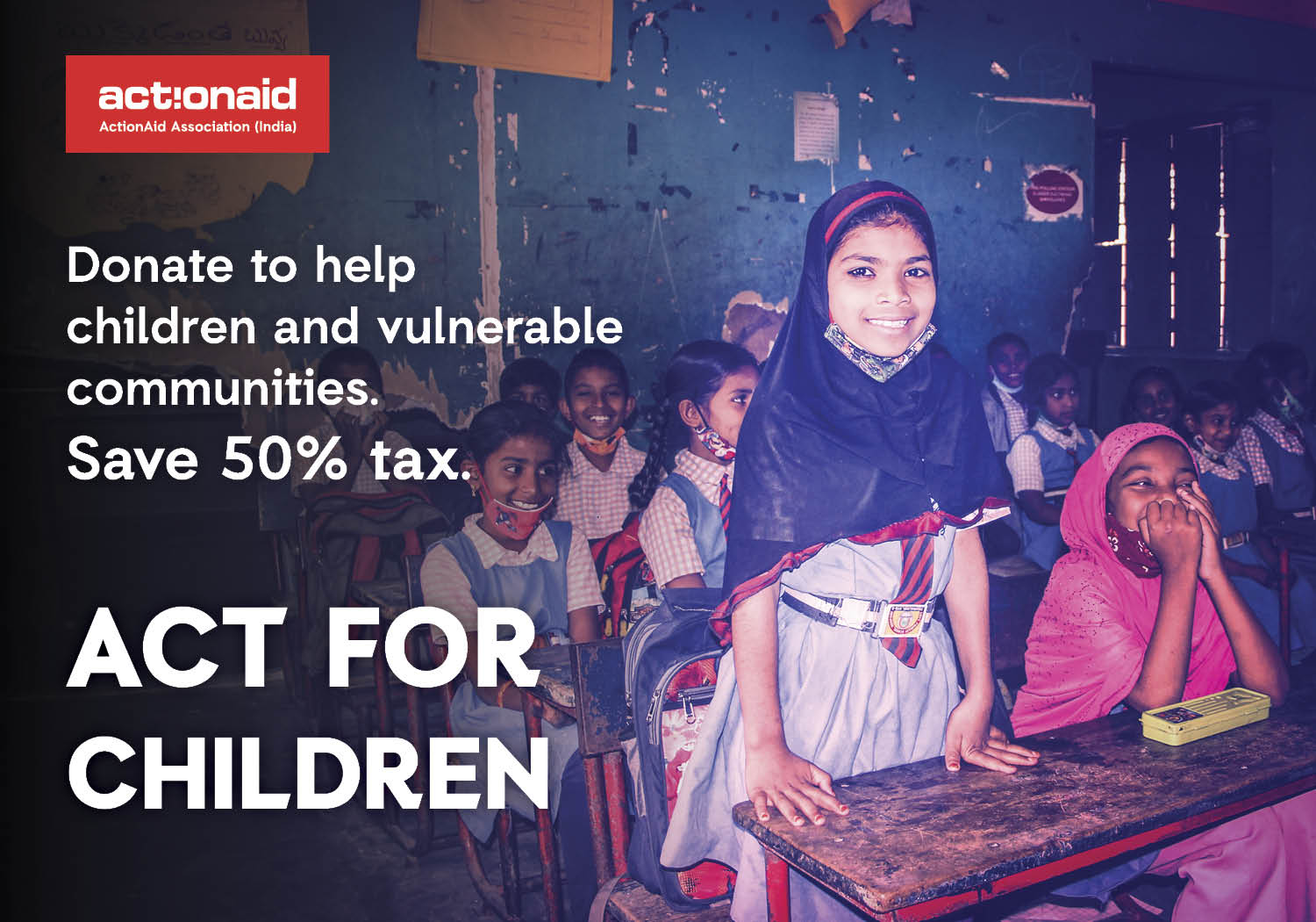 ActionAid India on Twitter "SAVE YOUR TAX BY GIVING! Donate now & you