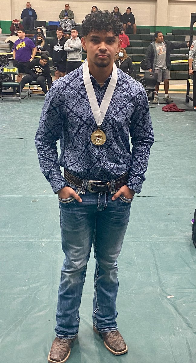 Congrats to Junior Eric Hernandez for winning the 165lb division at regionals this past weekend. We are going to state in Abilene on March 25-27th. Eric is currently 3rd in his class in state. Good job bud we're proud of you.