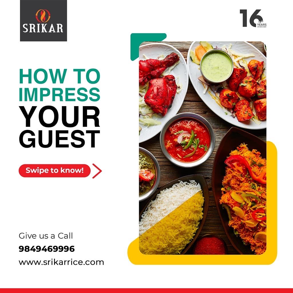 SrikarRice's tweet image. Swipe some interesting tips are waiting for you!

📞 Contact for Trading :
9849469996

Visit our Website 
👉 srikarrice.com

#srikarrice #bestrice #tiprice #impressyourguests #flavuorfullrice #hmt #jsr #sonamasoori #miriyalguda