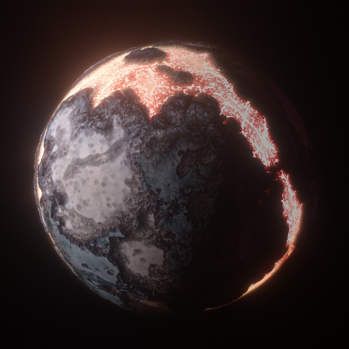 Astrare_Art's tweet photo. Intoducing Macabre 👹
Melting hot dwarf planet from #CelestialGems #CleanNFT #SpaceArt collection.
Animation and link below👇 https://t.co/qXuVGBqr0j