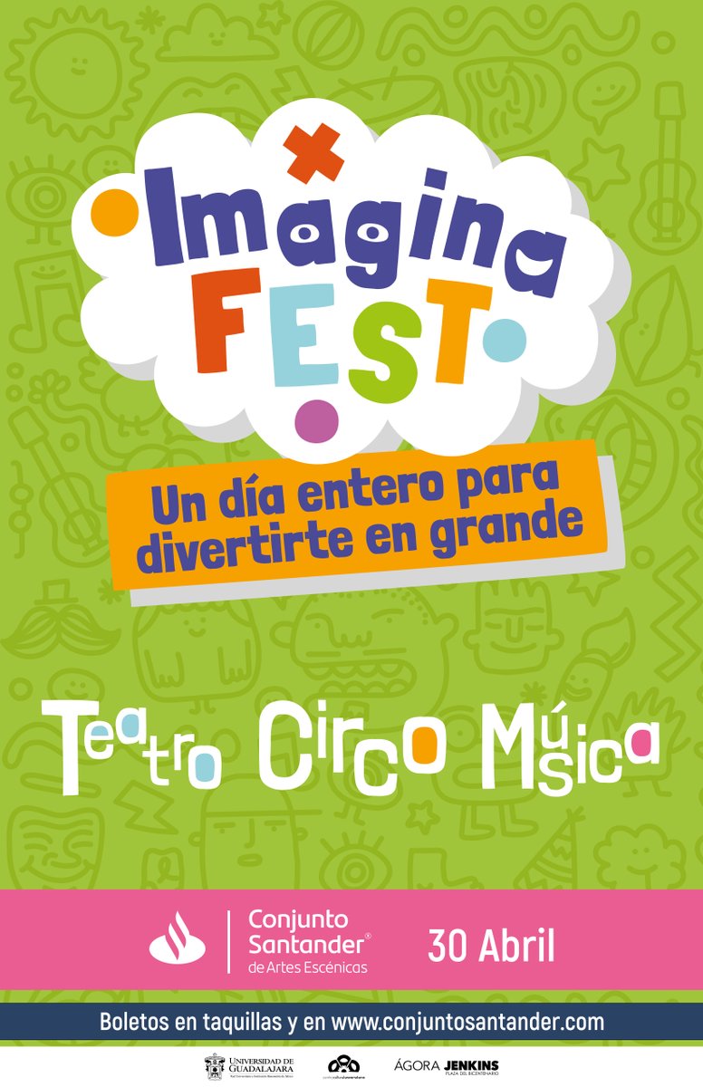 ¡IMAGINA FEST! 

Un día entero para divertirse a lo grande.

Ven a celebrar el día del niño con nosotros.

Teatro . Circo . Música.

PRÓXIMAMENTE

#DondeLasEmocionesViven