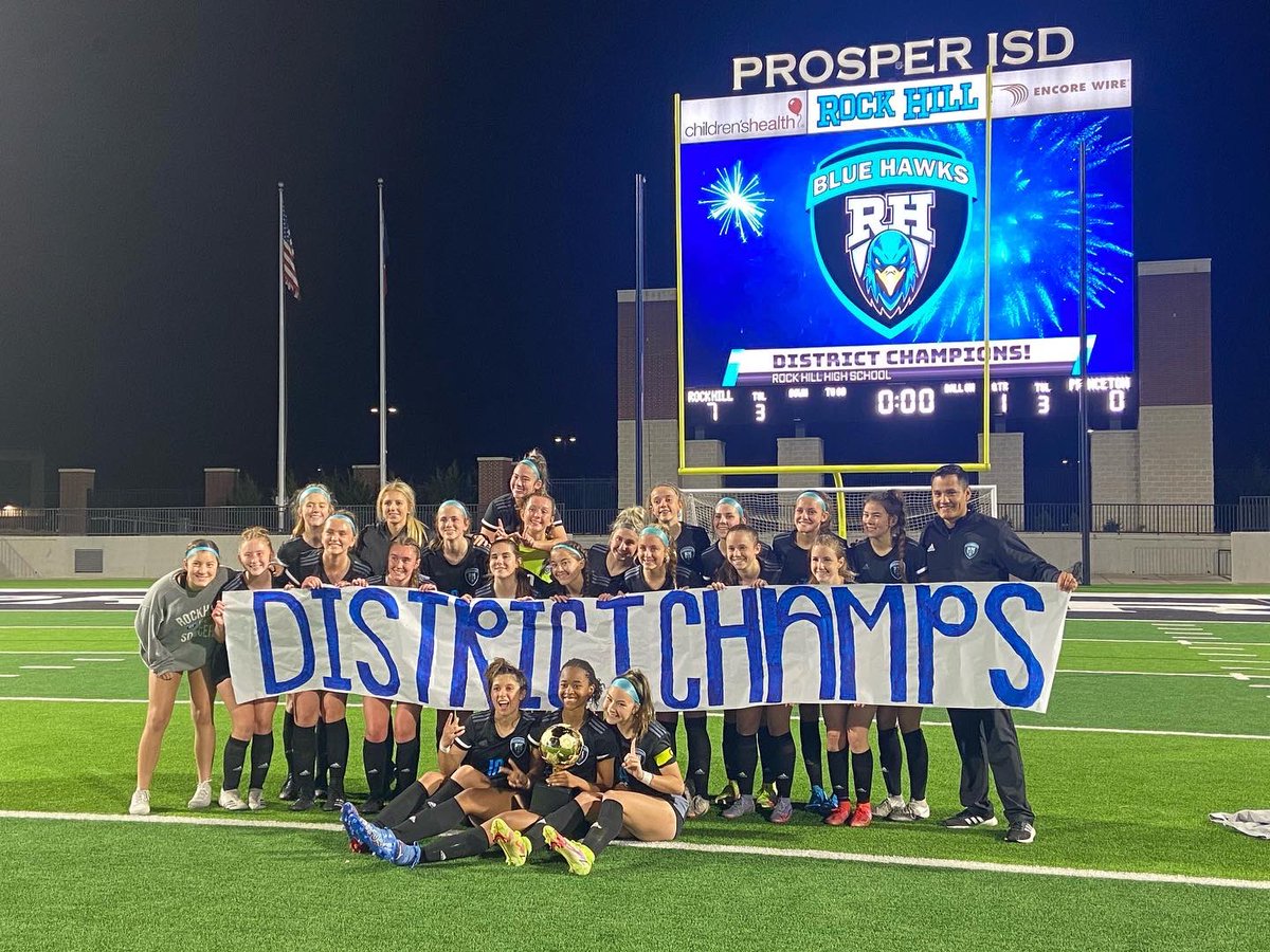 RockHillwsoccer's tweet photo. DISTRICT CHAMPIONS!!
So proud of this TEAM and what they have accomplished. Thank you to all the parents, staff and everyone that helped us accomplish our goal. Looking forward to the playoffs!
#OneTEAMOneDream https://t.co/gRp42fG7qj