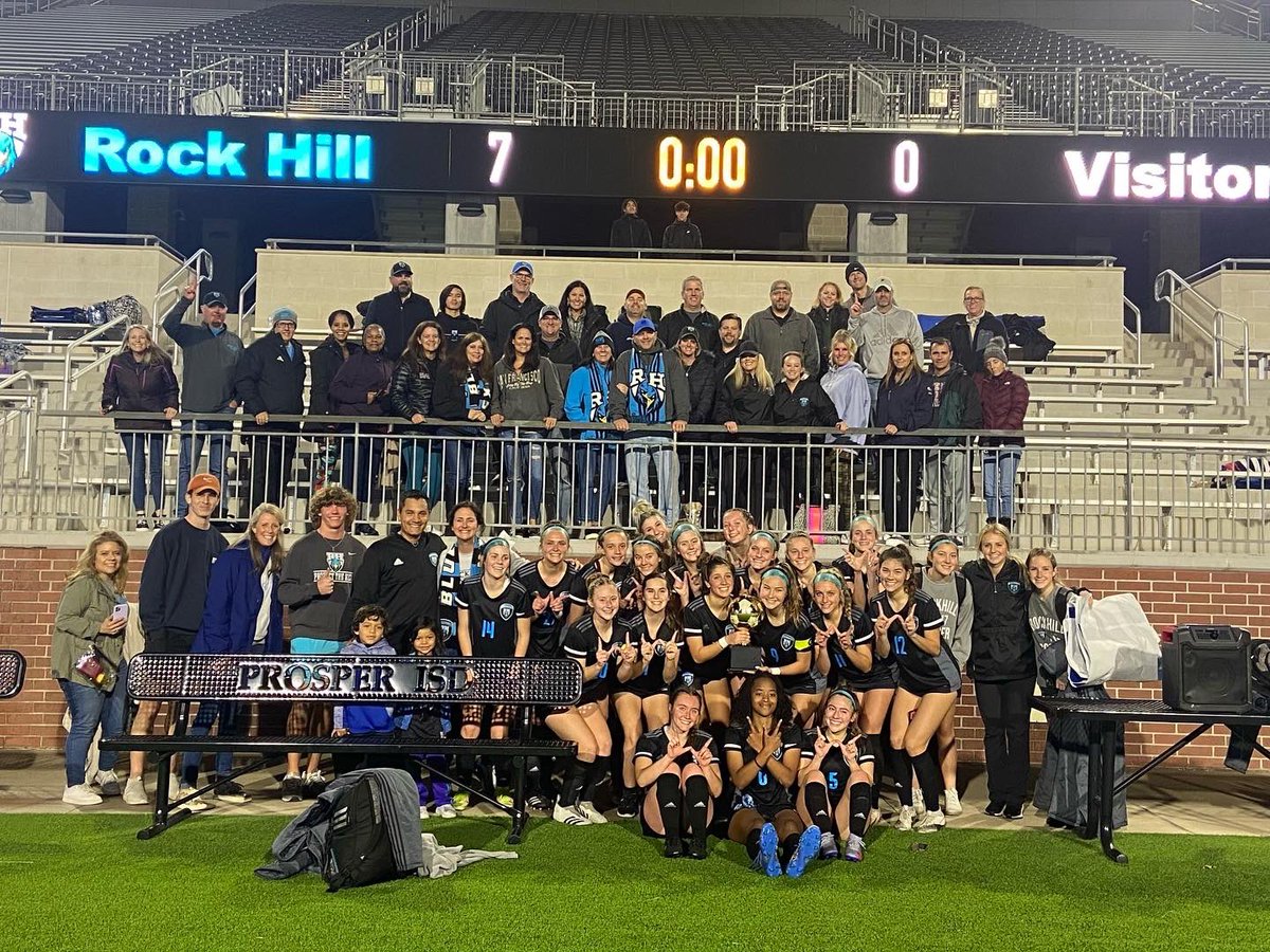 RockHillwsoccer's tweet photo. DISTRICT CHAMPIONS!!
So proud of this TEAM and what they have accomplished. Thank you to all the parents, staff and everyone that helped us accomplish our goal. Looking forward to the playoffs!
#OneTEAMOneDream https://t.co/gRp42fG7qj