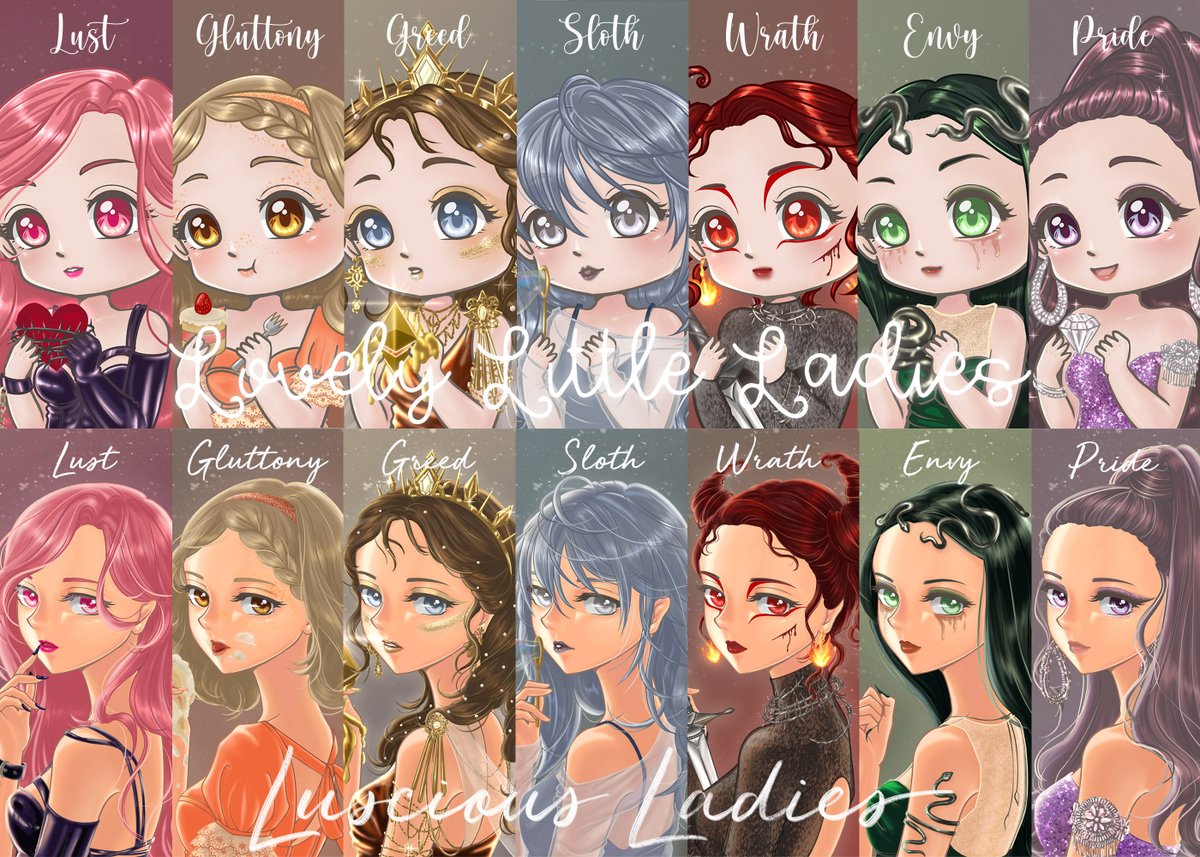Seven Deadly Sins Series

Completed! 🖤

Lovely Little Ladies (Polygon)
-->opensea.io/collection/lov…

Luscious Ladies (ETH)
-->opensea.io/collection/lus…

#7deadlysins #NFT #waifu #waifunft #NFTTHAILAND  #NFTCommmunity #NFTJapan #NFTanime  #NFTCollection #nftart