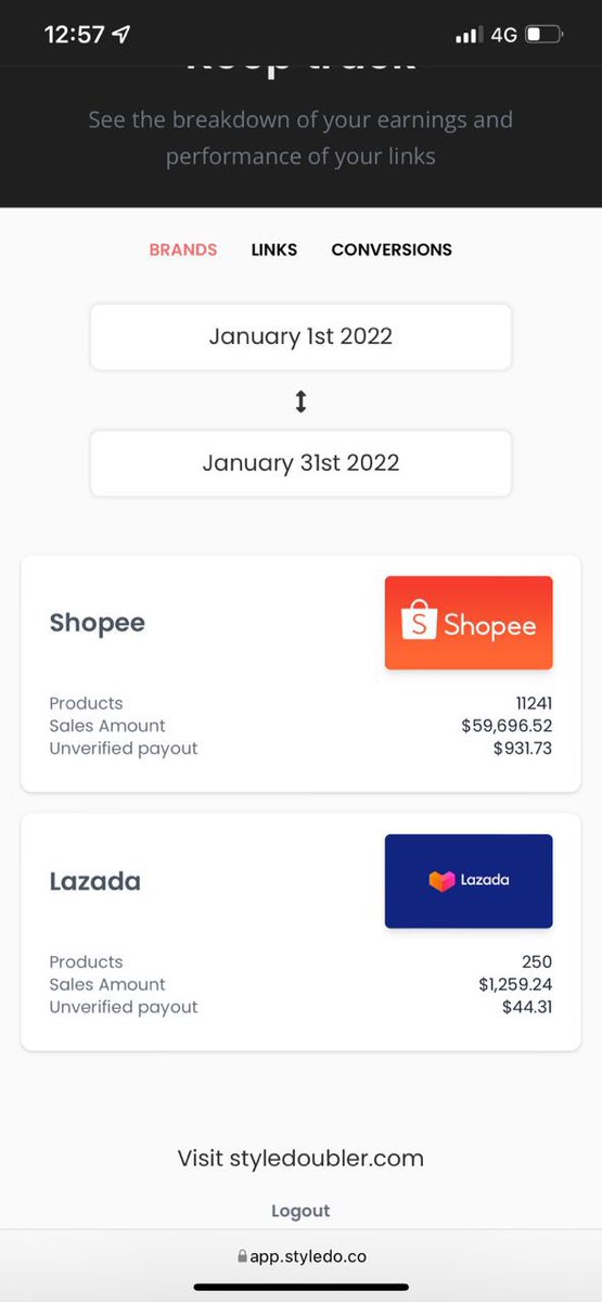 Caranya sangat mudah korang hanya perlu promote barang dari shopee atau Lazada. You will get commission kalau orang guna link you. Register dekat bawah ni lepastu dah boleh start promote! 👇🏻