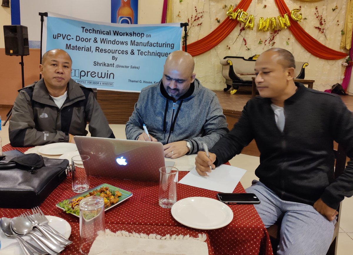 IndiaMacchina's tweet photo. Technical Workshop on uPVC Profile in Kathmandu. https://t.co/tAIzbKFNoP