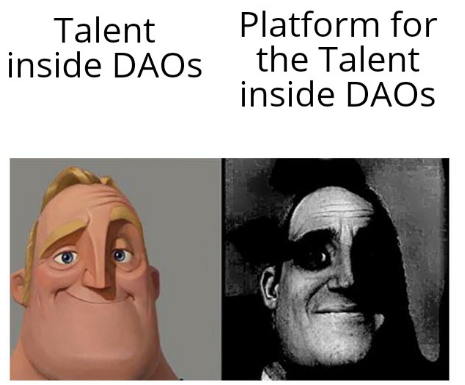 DAOTalents's tweet photo. Are you sure you're getting enough visibility within the DAO, anon? #DAOTalents #Visbility #Buidl #TalentEconomy https://t.co/oEb5yP9X05