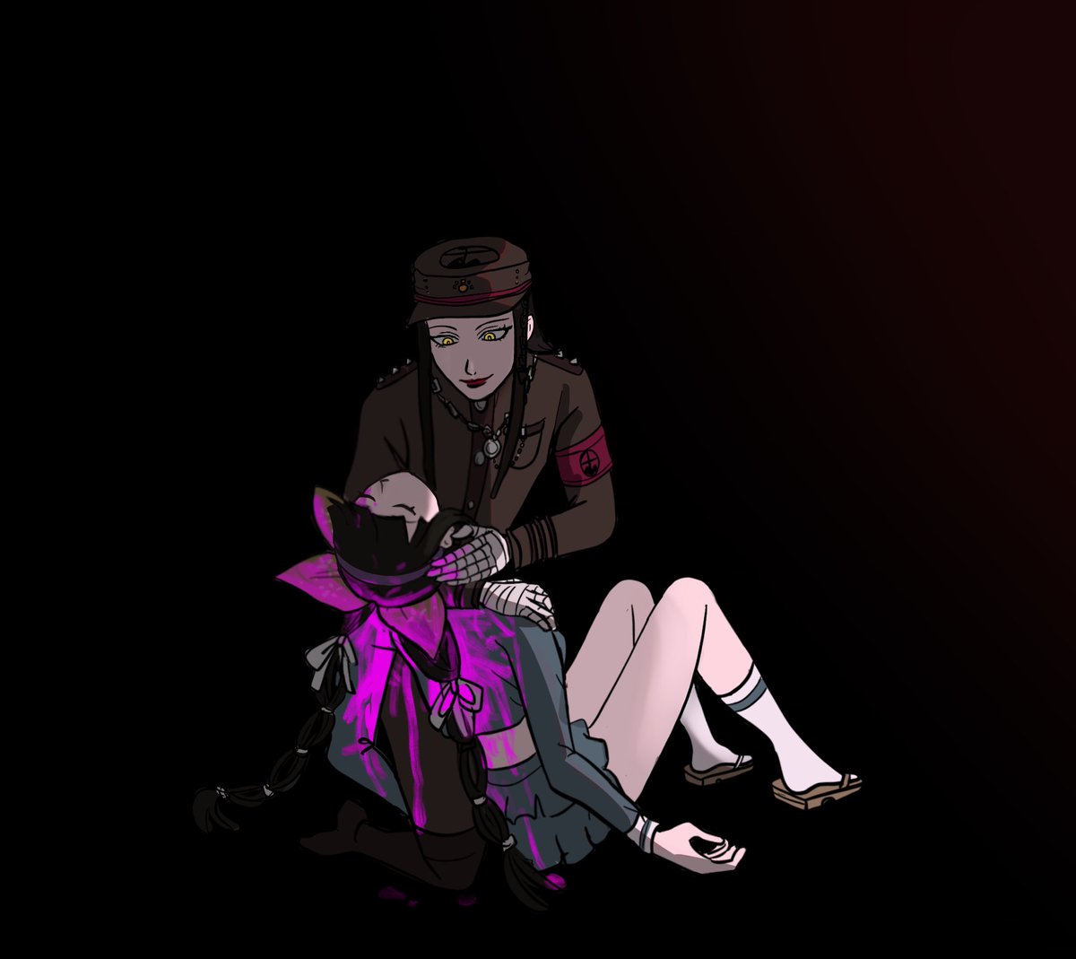 真宮寺是清 #ダンガンロンパV3 #drv3 #茶柱転子 Weird post