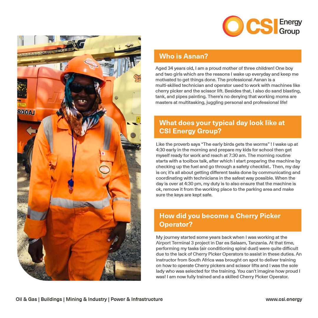 CSIEnergyGroup's tweet photo. It is our people who make CSI Energy Group special. They embody the creativity, collaboration, authenticity, hard work, passion, and energy that fuels our work. Here’s the story of Asnan Omary. https://t.co/068yF2f1qb