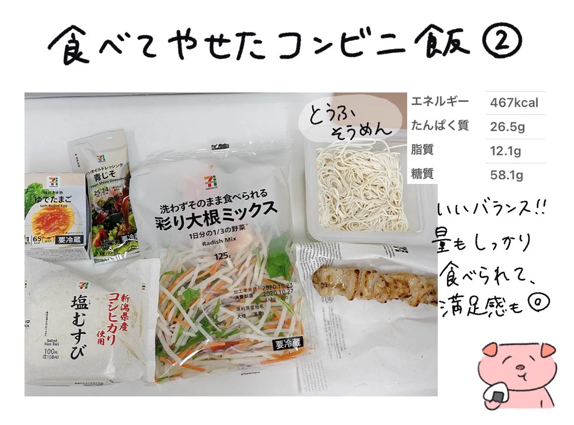 やらかしたコンビニ飯と瘦せたコンビニ飯が画期的すぎる‼