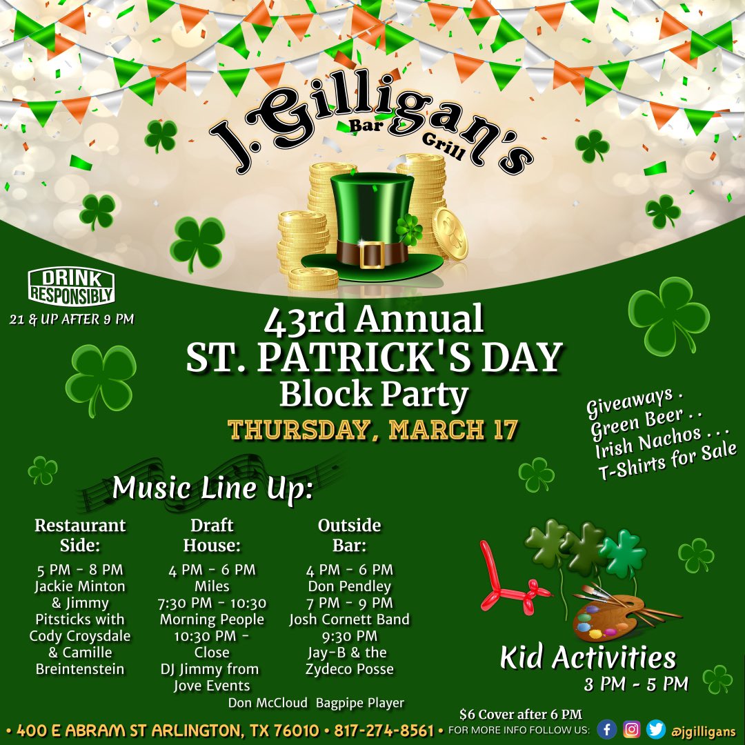 J. Gilligan's Bar & Grill tweet media
