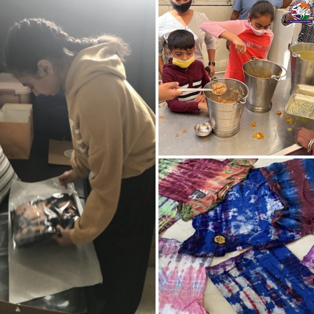 We are proud of siblings Kanisha and Shivaansh Jolly, Year 6 &amp; Year 2, for working towards the #SDG Goal 2: Zero Hunger. As part of their venture, they make tie and dye t-shirts and candles to raise funds and provide food and medical supplies to the needy. Well done!