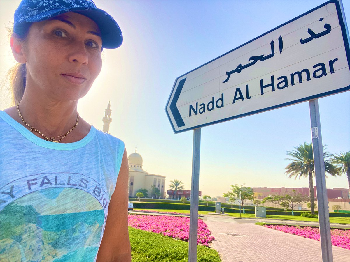PinkTaxiRunner's tweet photo. This morning I went to #NadAlHamar to complete some streets and had some coffee at my favorite place there. Barista asked me if I was a cross fit coach which made it even a better coffee shop #everysinglestreet #20grams https://t.co/33KRs5xGNm