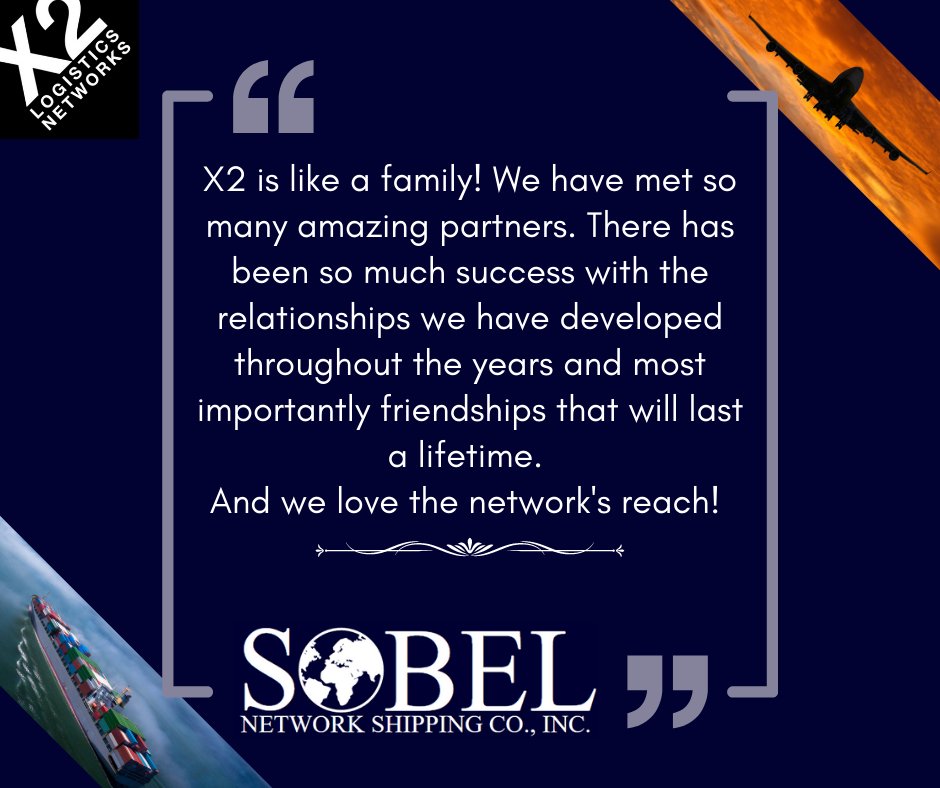 X2Logistics's tweet photo. Join X2 Logistics Networks ๐ https://t.co/xxeAUQHFfb
Great words of appreciation from our member @SobelNetworkShipping.
Thank You.
#x2logisticsnetworks #x2elite #x2projects #x2coldchain #x2critical #x2asiaglobal #x2movers #supplychain #logistics #frieghtforwarder https://t.co/HrscoRlllK