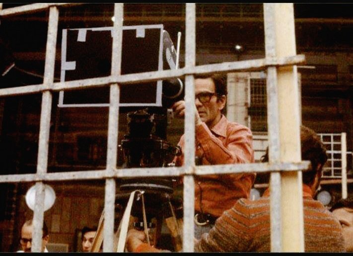 CittaPasolini's tweet photo. @sergioandreola @aylunaay @RPerezChaves @PasoliniReader @FondoMoravia @cinesanat @angelavic17 @cinetecabologna @RevueAccattone sul set di Salò (or the 120 Days of Sodom)  #pasolini75 https://t.co/pEiMDRaOQb