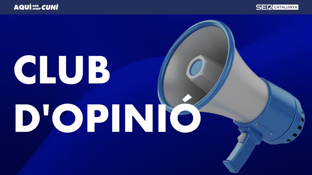 📣 Comença el Club d'Opinió amb <a href="/cruelabis/">Iva Anguera de Sojo</a>, <a href="/quimnadal/">Joaquim Nadal</a>, <a href="/acristeto/">Anna Cristeto</a> i <a href="/nachocorredor/">Nacho Corredor</a>

A les 9h entrevista a <a href="/DavidBondia/">David Bondia</a>, síndic de Greuges de Barcelona (@sindicbarcelona)

Parlem amb representants del sector educatiu el dia que comença la vaga de mestres

cadenaser.com/sercat/aqui-am…