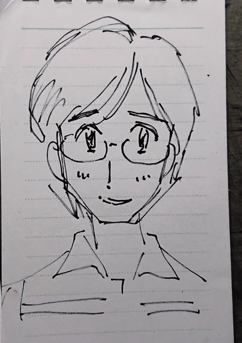 2018年3月17日、夜羽音さん・螺旋人さん・魯介の三人で東中野で飲んだとき夜羽音さんが描いた落描き。
どういった脈絡で描かれたのかは覚えてないしなんでそれを私が持ってるのかもわからないが。

夜羽音さん。
忘れないよ。 