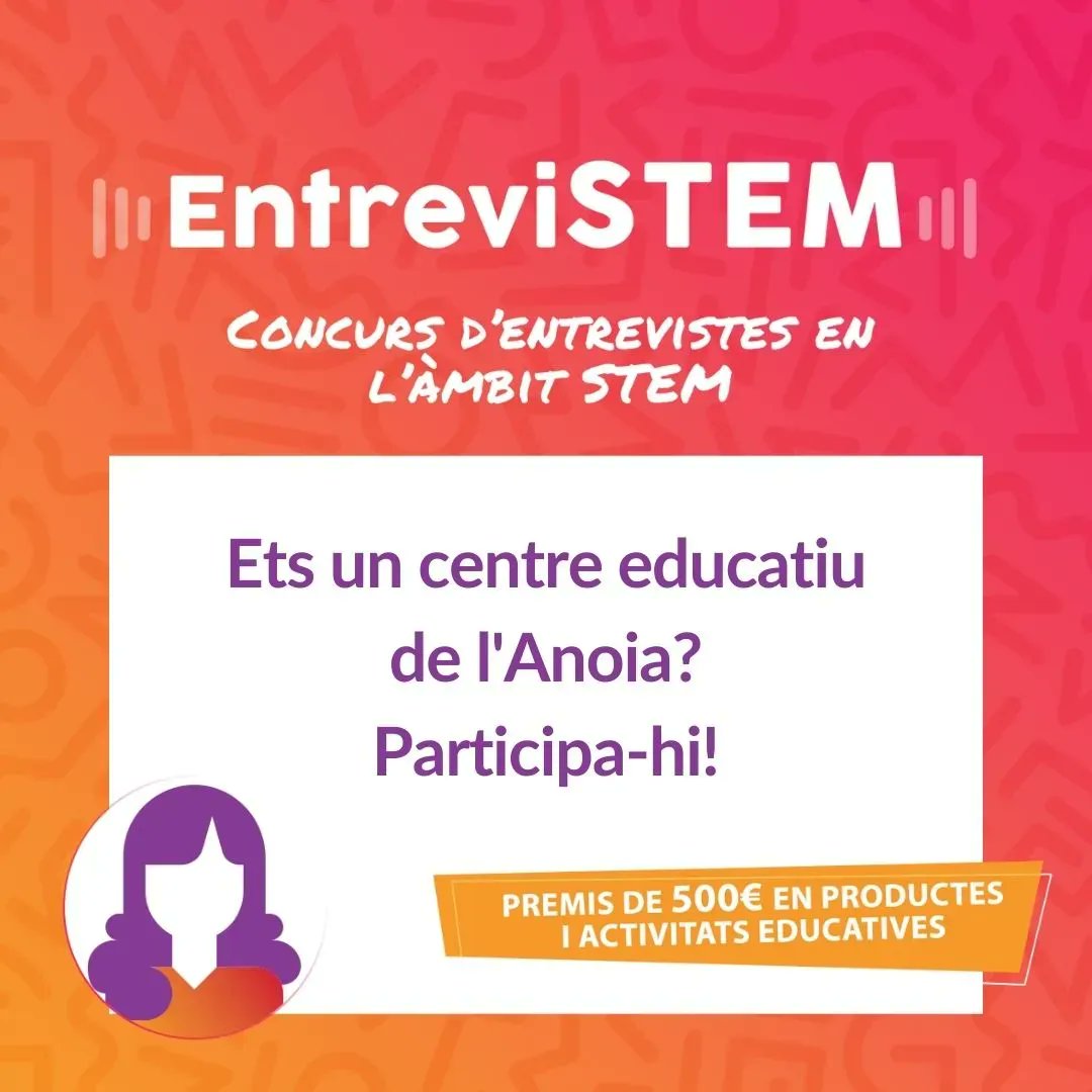 Torna el concurs d'entrevistes per joves de 10-14 anys a dones professionals de la ciència, tecnologia, enginyeria i matemàtiques, amb l'objectiu d'inspirar sobretot les nenes
👉buff.ly/3KfjUBx
<a href="/ajigualada/">Ajuntament Igualada</a> <a href="/BureauVallee_/">Bureau Vallée España</a> <a href="/CeinaFormacio/">Ceina</a> <a href="/EYourselfi/">Express Yourselfi</a> #filmincat <a href="/Ingravita/">Ingravita</a>