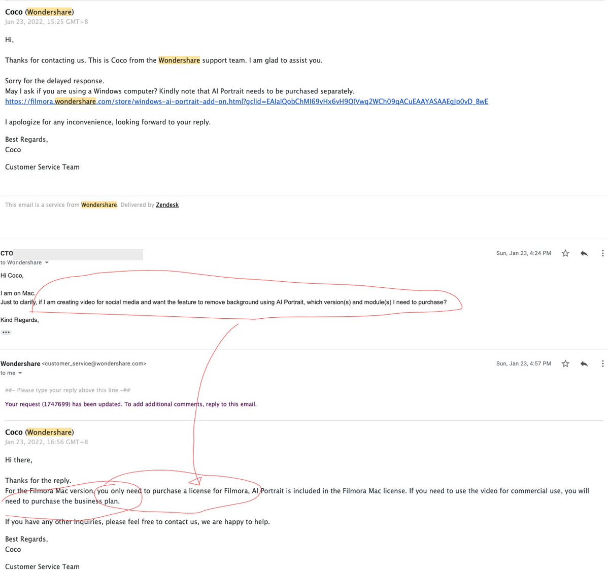 qwek's tweet photo. @Filmora_Editor @WS_support  Faisal Khan
Got this advice before I purchased. Basically, the wrong advice from the pre-sales and now I got a product that doesn't even deliver what I was told it included.

What would you do, dear potential buyer?
Is this false advertising? https://t.co/5TWZKlApQ1