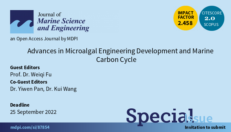 TedDu_mdpi's tweet photo. #MicroalgalEngineering
#Algal
#ClimateChange
#CarbonCycle
#carbonneutrality
#Carbonsequestration
The submission due date of this issue is extended to 25 September 2022.
Clicking the second left top buttons at the homepage to submit your abstract first:
https://t.co/07DwKDlhnl https://t.co/MQglltXIex