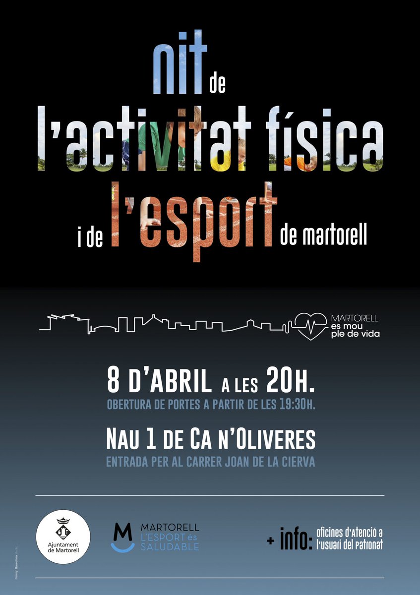 AjuntaMartorell's tweet photo. 🏆Els Premis de la Nit de l’Activitat Física i l’Esport arriben el 8 d’abril

➡️https://t.co/kbbIUgODF1 https://t.co/f3YBJMvB7N