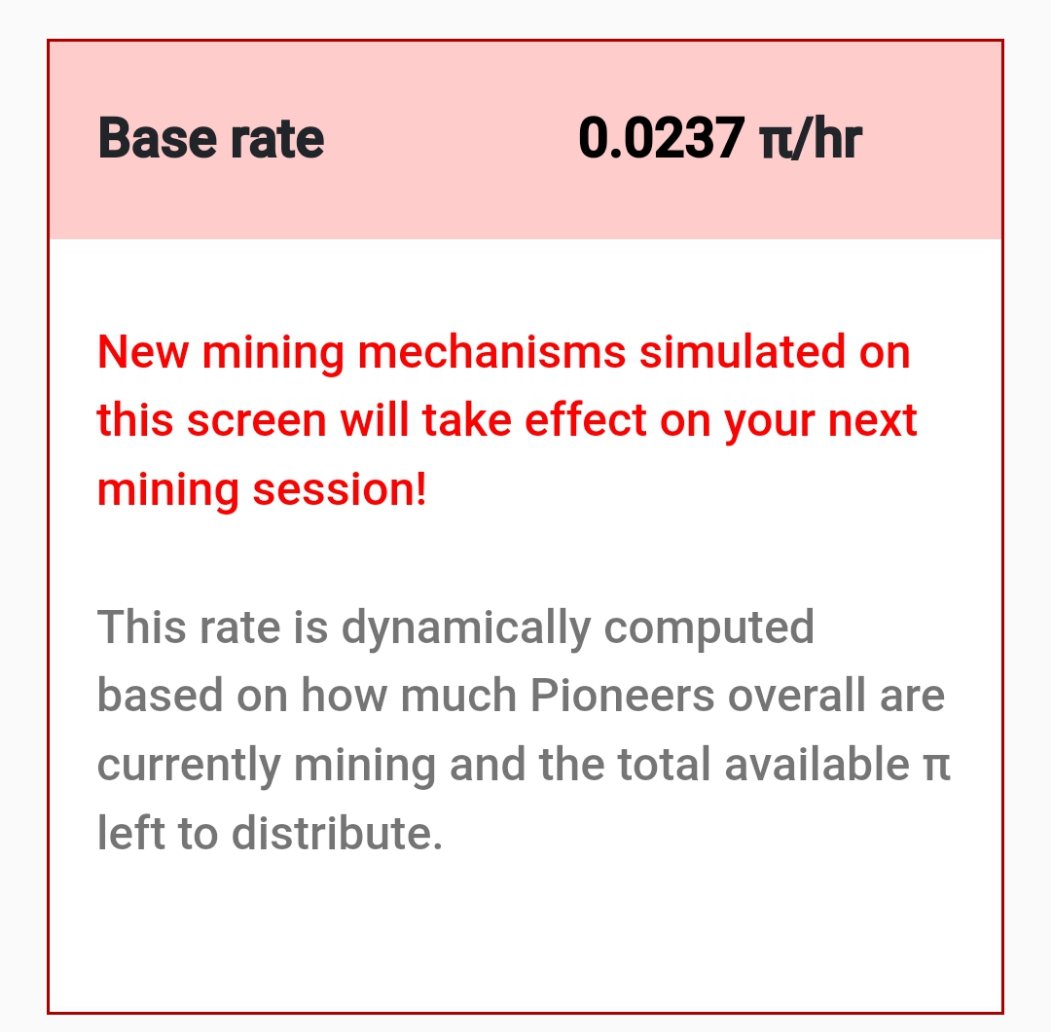 RealAlphaWhale's tweet image. New mining mechanisms simulated this screen will take effect on your next mining session!
Keep mining #piday2022 #pidaypie