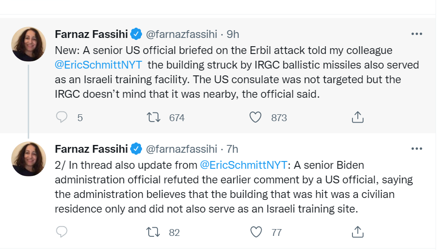 DRovera's tweet photo. One senior US official says this, another senior US official says that.... https://t.co/E2U3ASkgO4