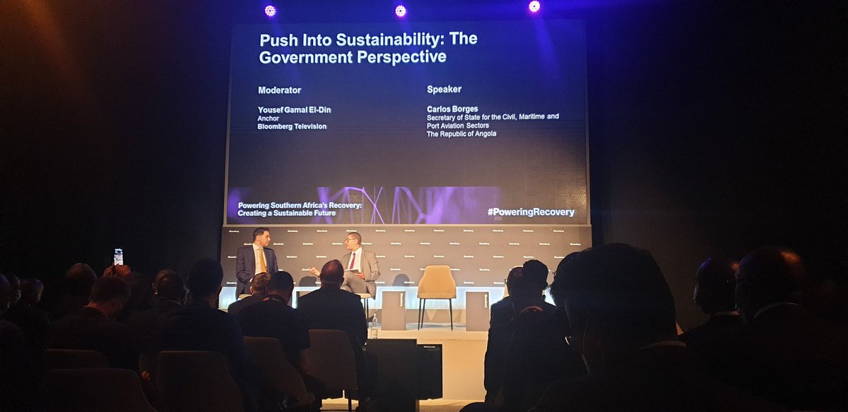 #Poweringrecovery through #SustainableDevelopment that would serve future generations in #Africa. Live from the #Angola pavillion at @expo2020dubai with @BloombergLive 
#Expo2020