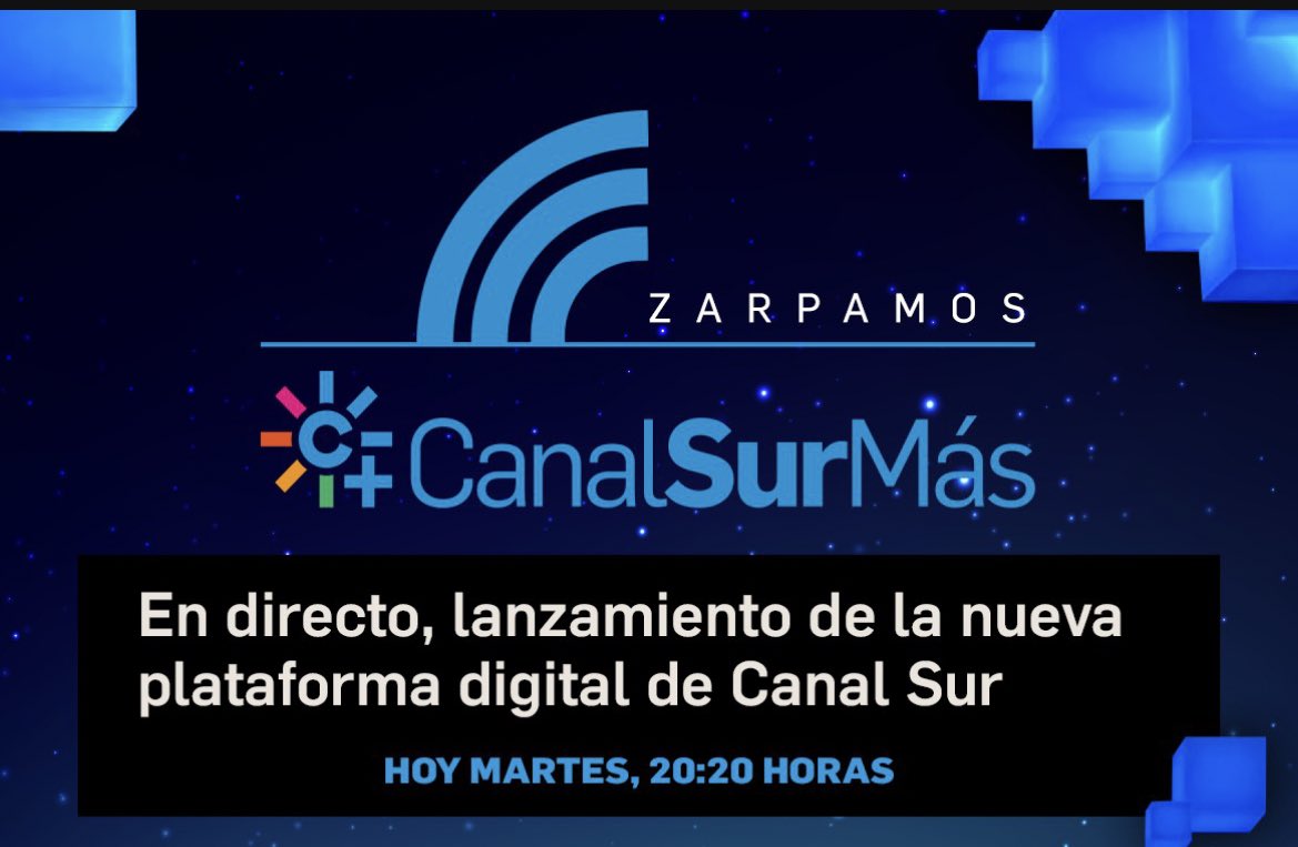 blancopoley's tweet photo. Hoy es un día muy especial. Lanzamos oficialmente el proyecto en el que tanto hemos estado trabajando 💪🏼 #CanalSurMás inicia esta noche su gran singladura… https://t.co/VzaInLWgkK