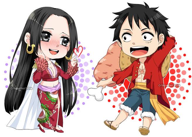 Luffy_X_Boa's tweet photo. Chibi Boa x Luffy - kawaii desu 😍
#anime #ONEPIECE #wibu https://t.co/0hC244Mekr