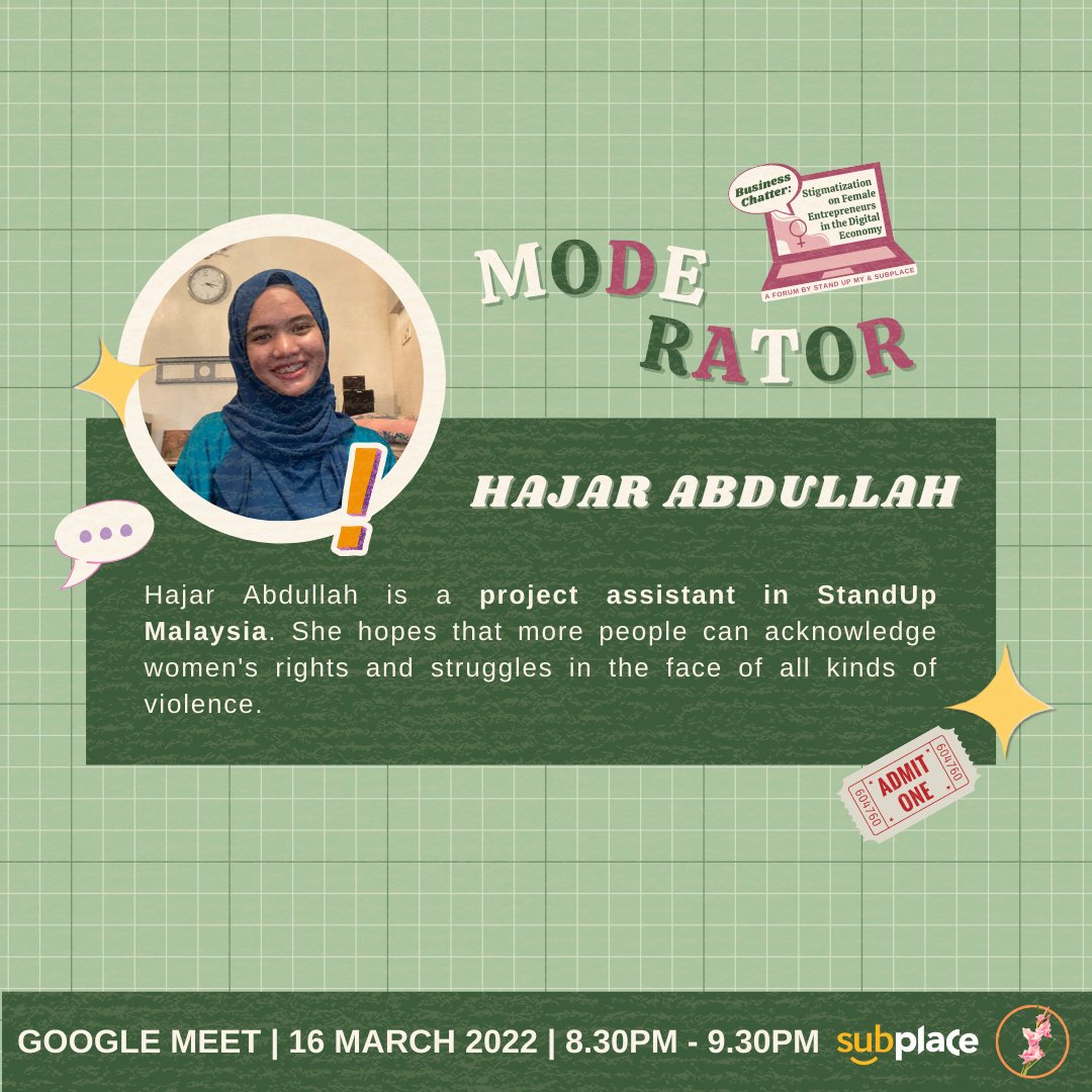 standup_my's tweet photo. These are the speakers and moderators that
we are having for our forum with Subplace tomorrow! Head on to the link in our bio, stories or
register here: https://t.co/nUvheLeJpY
#StandupMalaysia #SUBPLACE #womeninbusiness #femaleentrepreneurs
@XIXILI_intima @satiradiana https://t.co/PeuusP3ILN