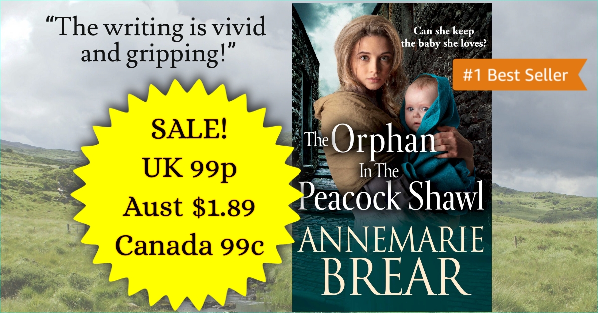 #tuesnews SALE! The Orphan in the Peacock Shawl 
“The writing is vivid and gripping!”
Annabelle can’t hide forever from the wealthy Hartley family, but can she give up the baby she loves? #historicalfiction #historicalsaga #Victorian @RNAtweets
Amazon: https://t.co/qZZCGcJb73 https://t.co/P6Zk4x6fzM