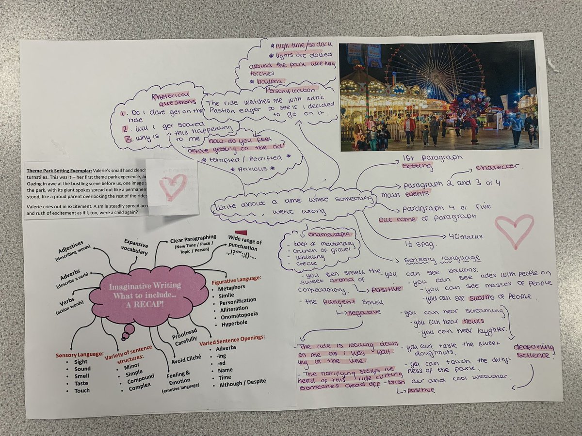 Yesterday we revised how to create an effective piece of imaginative writing! Well done to all pupils who attended revision - even after completing a mock exam that morning!