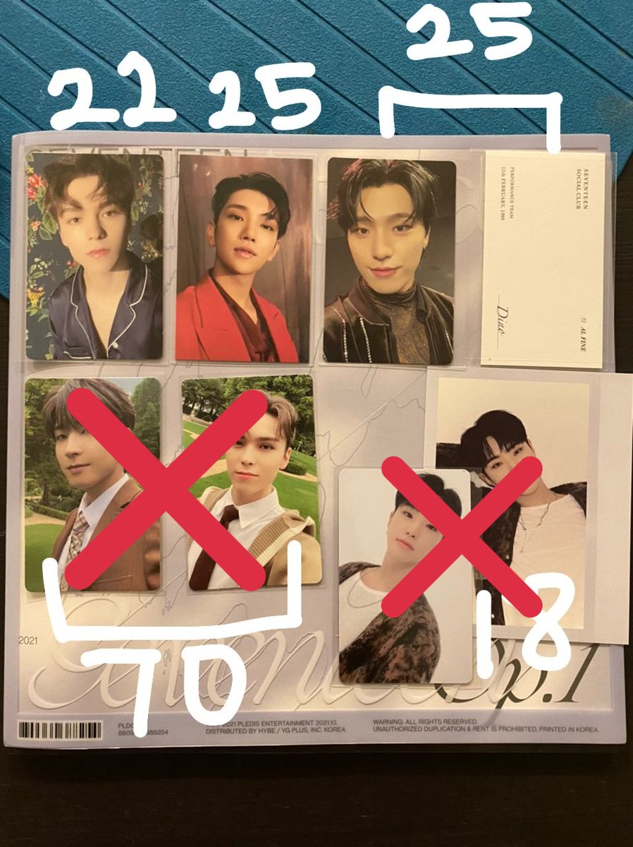 nnsll77's tweet photo. WTS SVT PC + (ALBUM)

📌 SET ATTACCA = ++ wonwoo layered card, performance team version RM85
📌 PCS = price in pic 

postage + packaging fee: RM8
tags: vernon woozi mingyu dino joshua seungkwan 
#pasarseventeen #pasarSVT https://t.co/RmQ8Yk1cr1