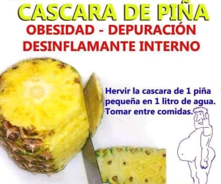 Aprovecha todo de las frutas, aquí una forma de aprovechar al máximo la piña 🍍