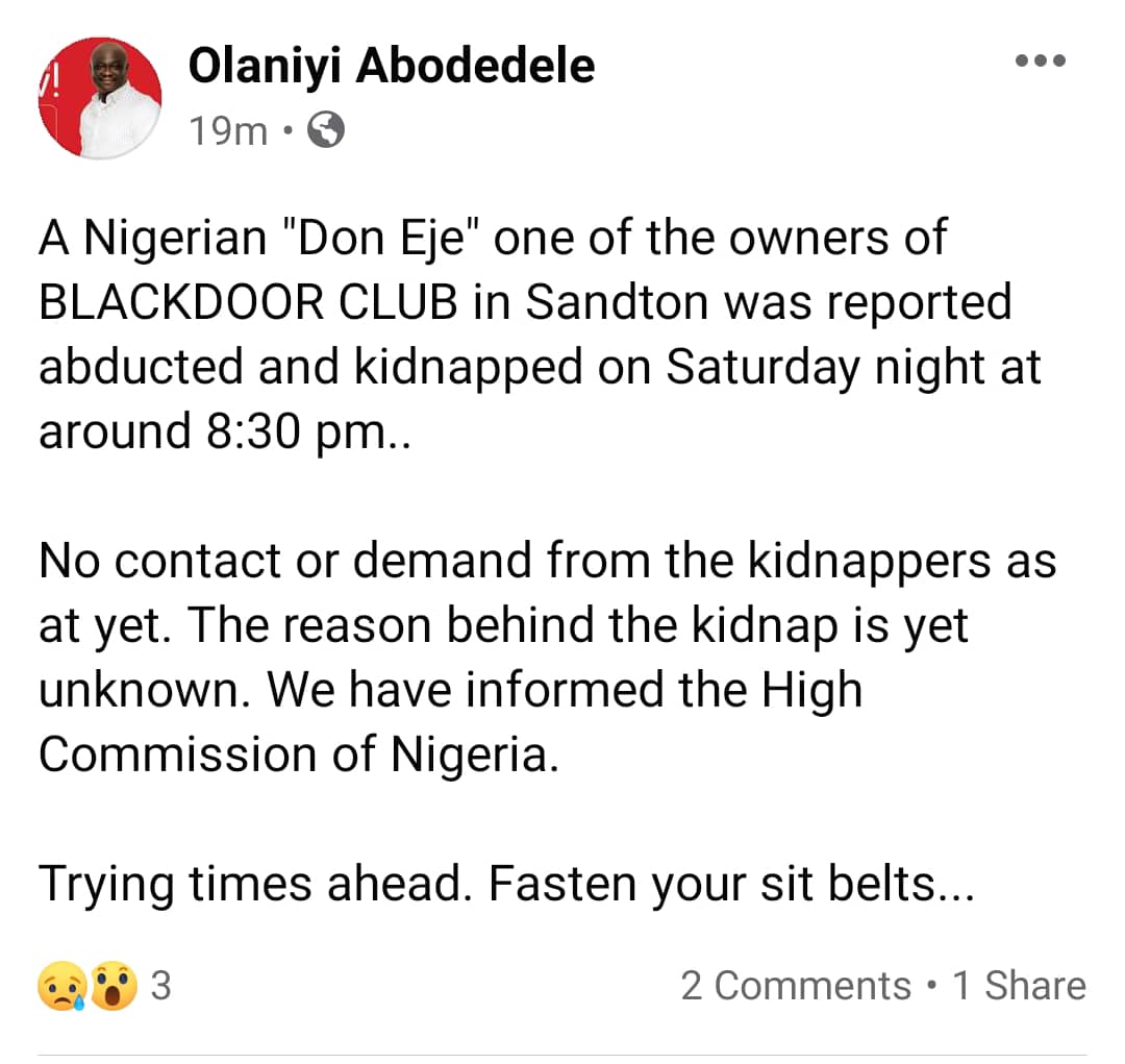 HadebeHappiness's tweet photo. #FREEDONEJE ‼️‼️‼️

Please do share. https://t.co/8fNpG8vHSF