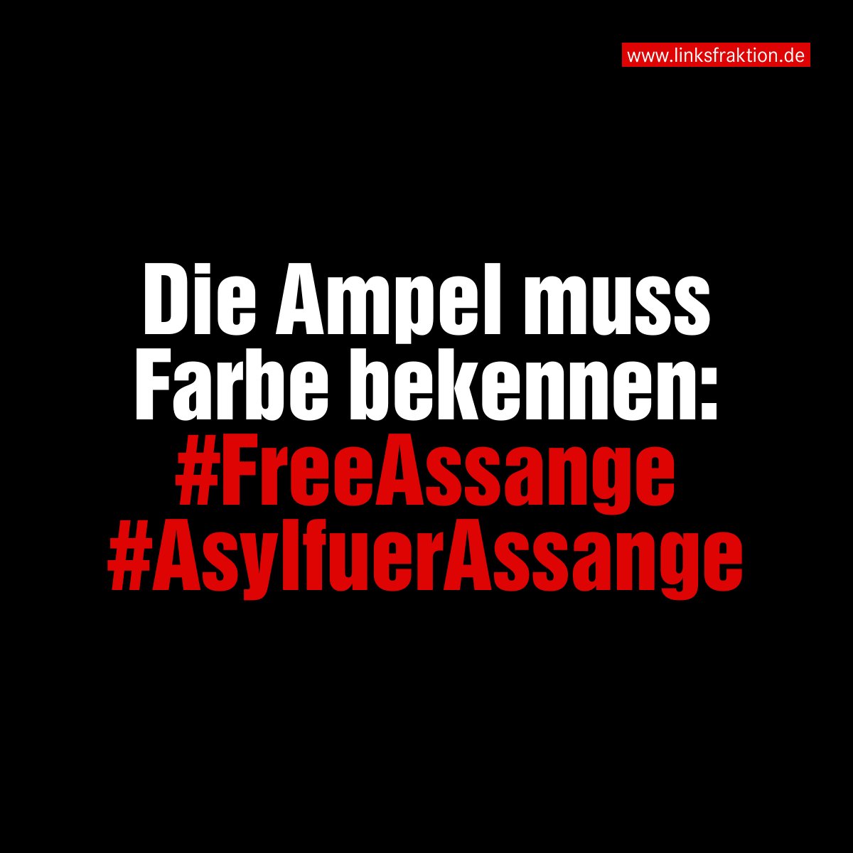 .<a href="/SevimDagdelen/">Sevim Dağdelen</a>: #Ampel muss Großbritannien drängen, Auslieferung von #JulianAssange an USA nicht zu genehmigen, ihn umgehend aus der Isolationshaft freizulassen, sowie dem #Whistleblower in Deutschland #Asyl gewähren. #FreeAssange #AsylfuerAssange linksfraktion.de/presse/pressem…